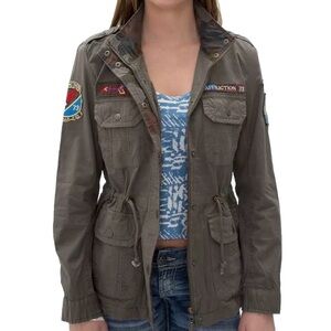 Affliction Black Premium Combat Twill Jacket Women’s Army Green Size XS